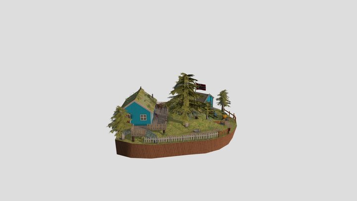 3D1 End Assignment: Norwegian coast house 3D Model
