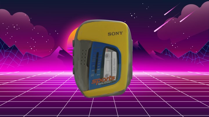 sony walkman 1985 3D Model