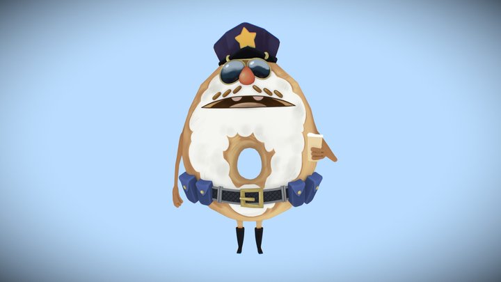 Mr Donuts 3D Model