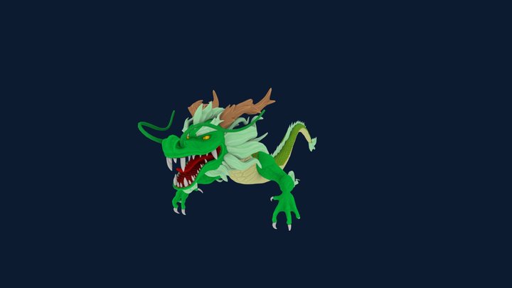Green Dragon 3D Model