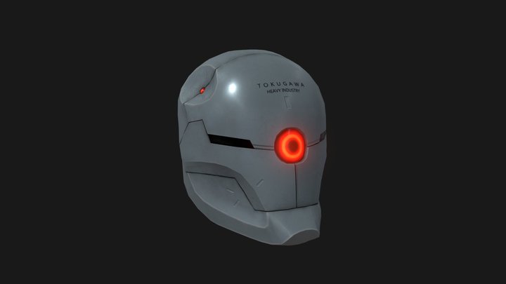 School Assignment: Gray Fox helmet 3D Model