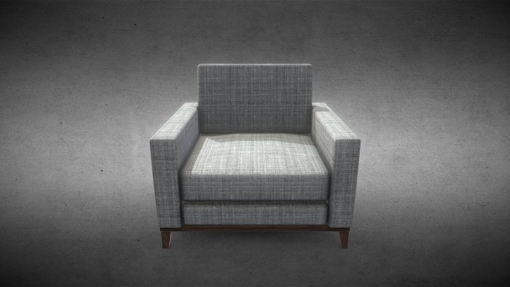 Sofa_low_poly 3D Model