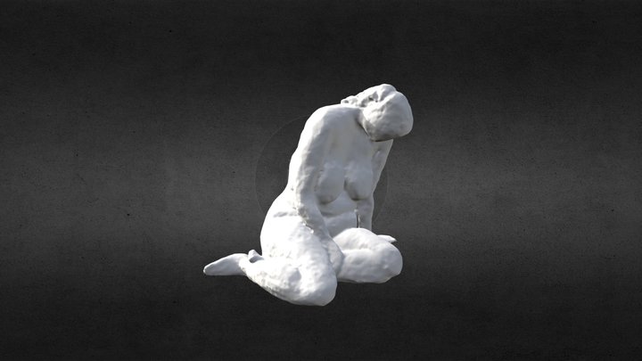 Woman Sitting 3D Model