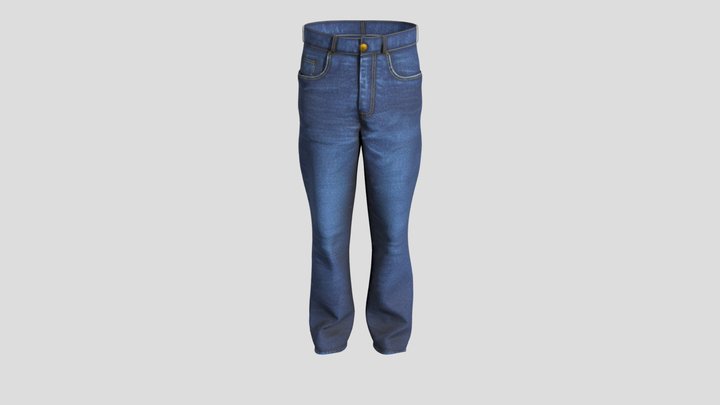 Jeans blue denim 3D Model