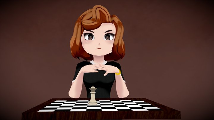 Beth Harmon 3D Model