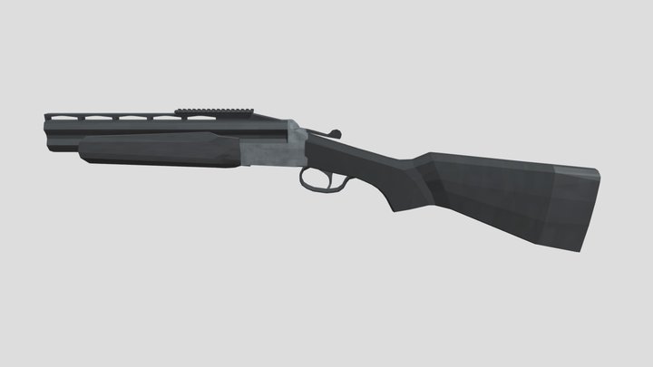 low -poly Vertical DBS 3D Model