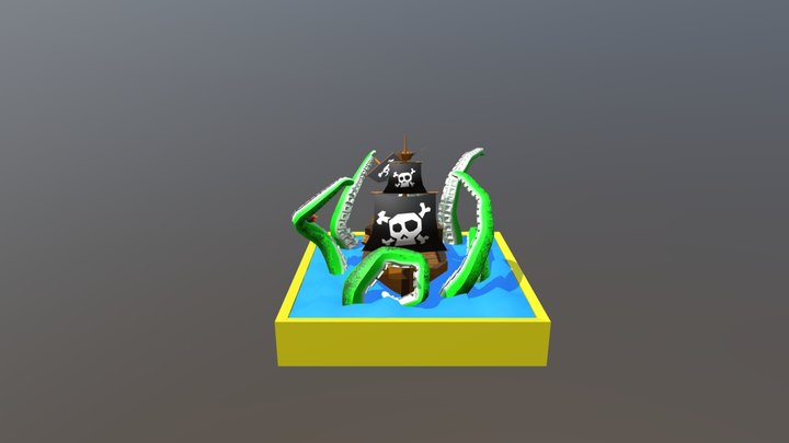 Kraken Attack!! 3D Model
