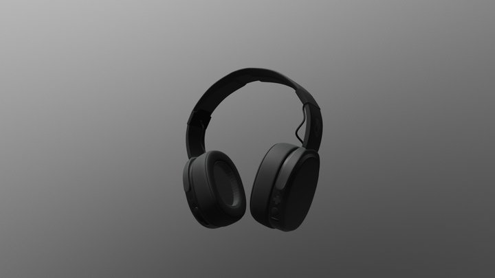 Wireless Skullcandy Crusher Headphones FBX 2 3D Model