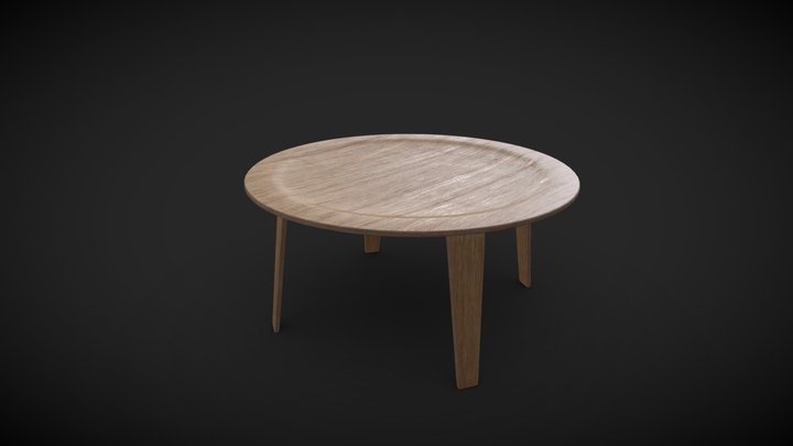Wooden Coffee Table || VR Ready  - Free Sample 3D Model