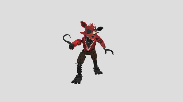 03Aaron_ on X: Withered Foxy model made by me #FNAF #mineimator