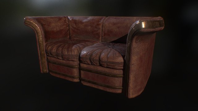Forgotten couch 3D Model