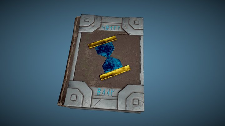 Magical Spell Book 3D Model