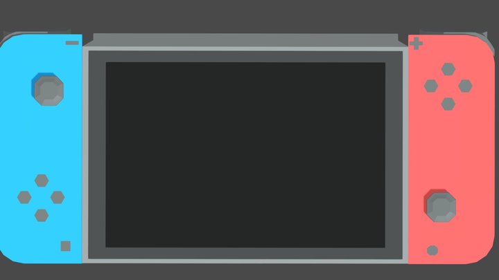Low-Poly Nintendo Switch 3D Model
