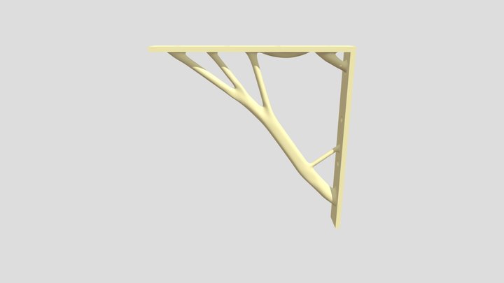 1-02 Wall Braket Regerated V3 3D Model