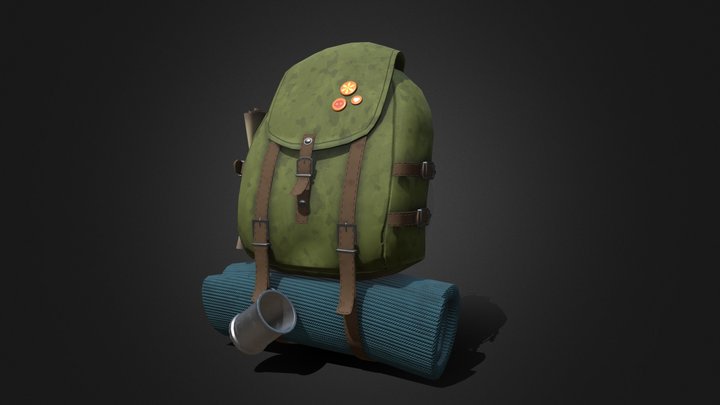 Camping-backpack 3D models - Sketchfab