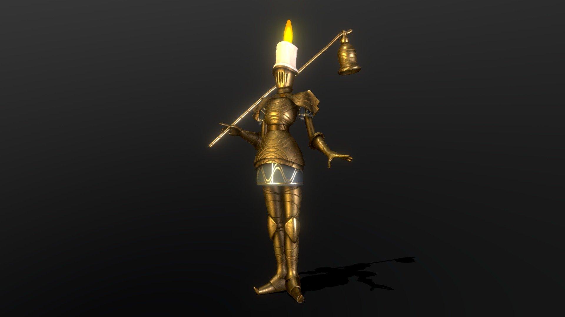 Candle knight - 3D model by Palurdas Arts (@PalurdasArts) [70a3061 ...