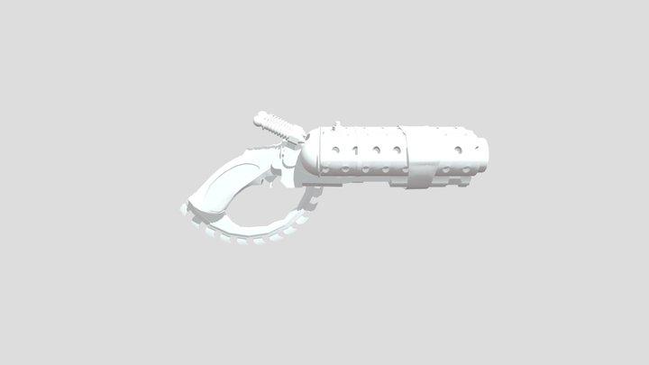 SteamPunk ShotGun 3D Model