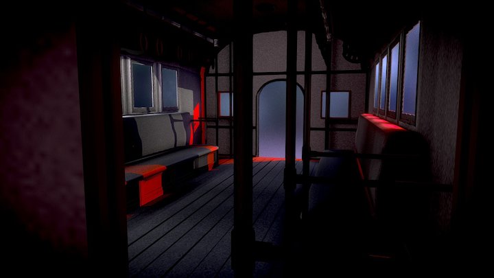 Intérieur Train 3D Model