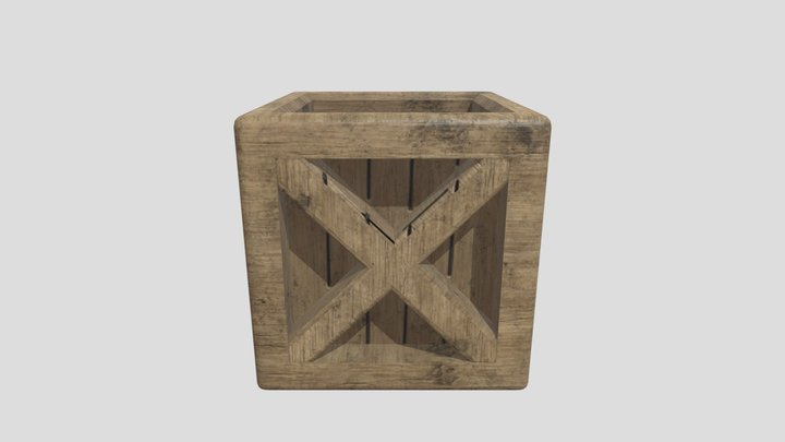 wooden crate 3D Model