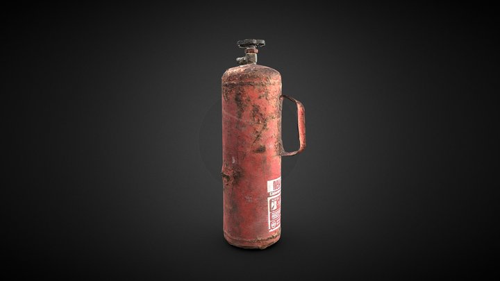 Fire Extinguisher Old Rusty 3D Scan – Modèle 3D gratuit STL