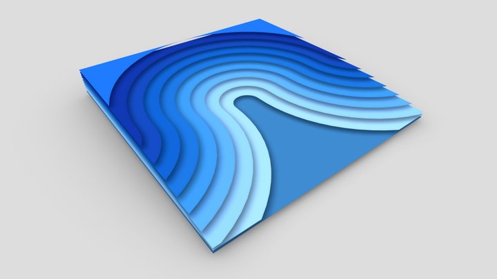 Paper Cut Out 3D Model