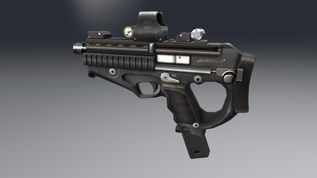 SMG CMP BLACKTANK 3D Model