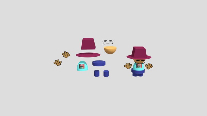 Glog Beef | FNF Golden Apple 3D Model