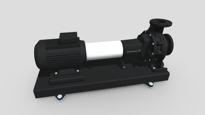Grundfos NK pump 3D Model