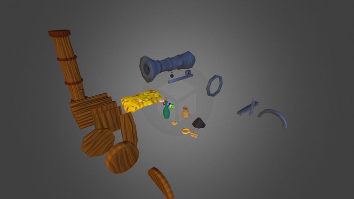 Pirate Modular Kit 3D Model