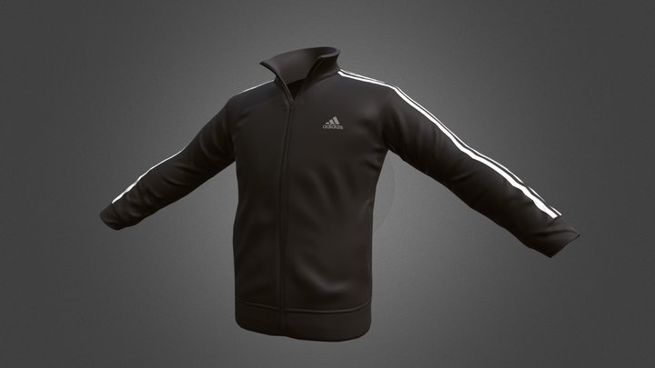 Adidas Track Jacket 3D Model