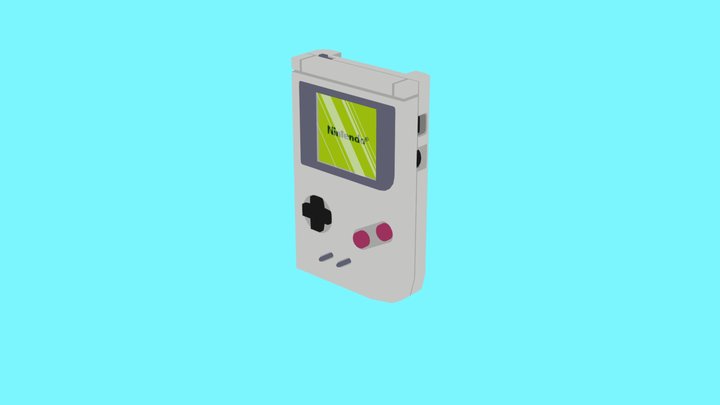 A little Game Boy 3D Model