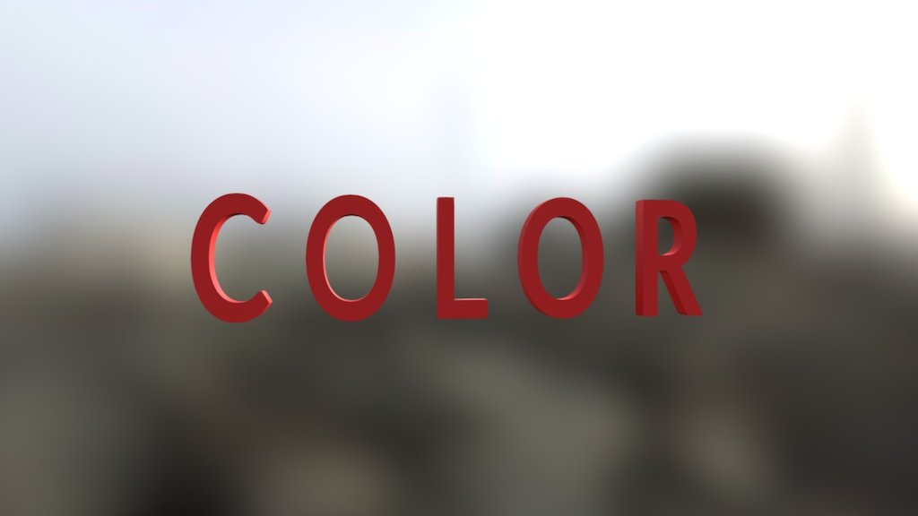 Color Sign - 3D model by PretentiousGeek [70a9abb] - Sketchfab