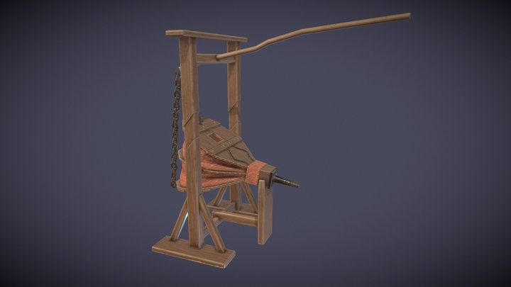 medieval soufflet forgeron 3D Model