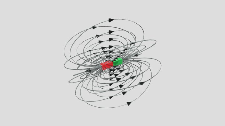 Feld-stabmagnet 3D Model