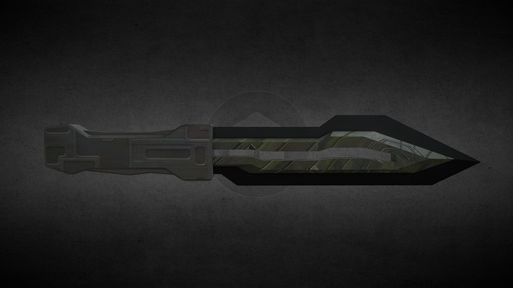 Sci-fi Military Knife 3D Model