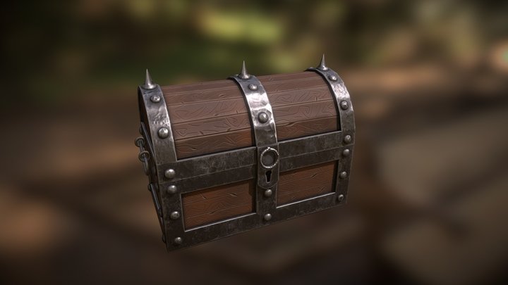 stylized chest 3D Model