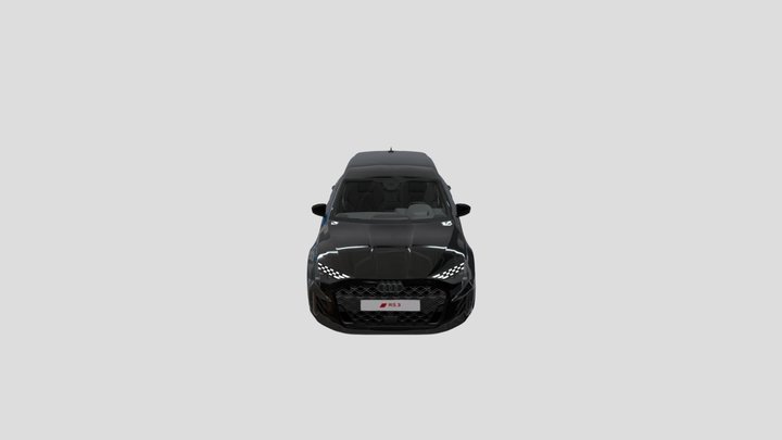 Audi Rs3 Sportback Mythos Black 3D Model