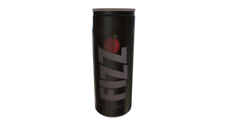Appy Fizz Can 250 ML 3D Model