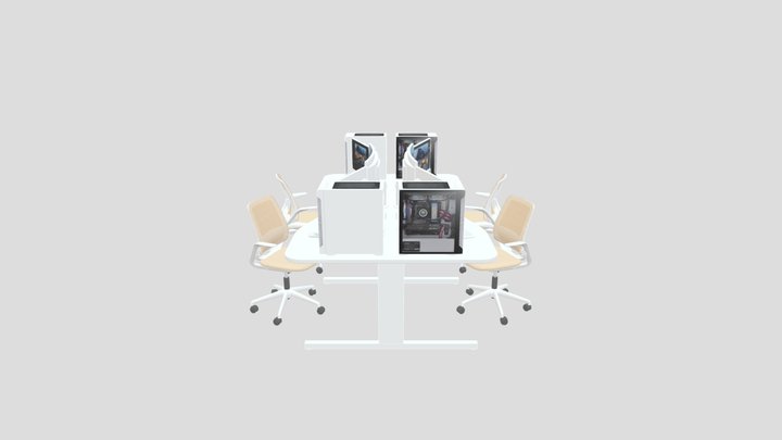 PC Desk ver 0.1 3D Model