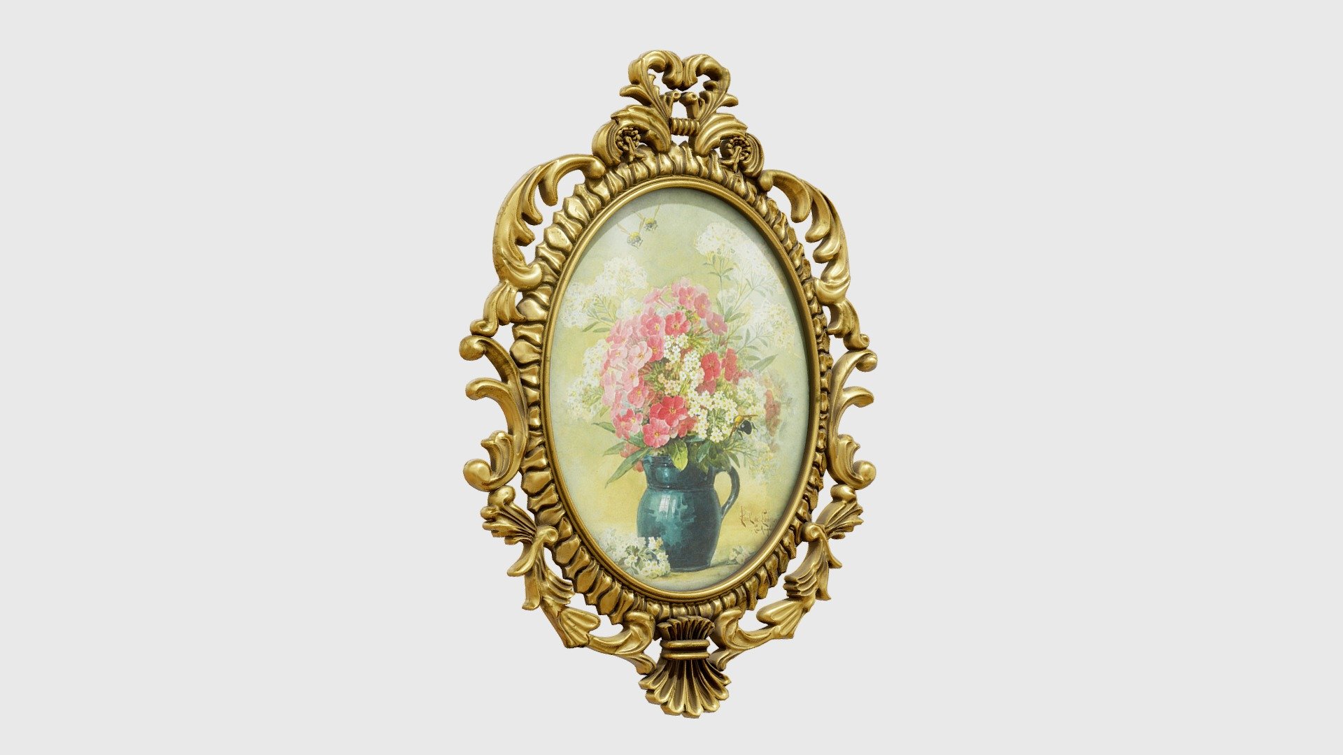Fancy Picture Frame Download Free 3D model by