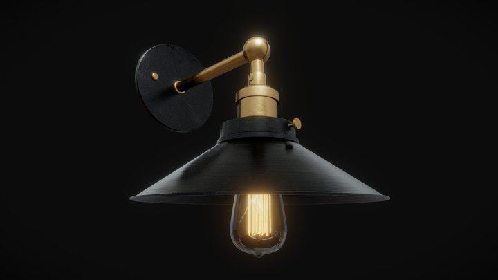 Loft Cone Lamp 3D Model