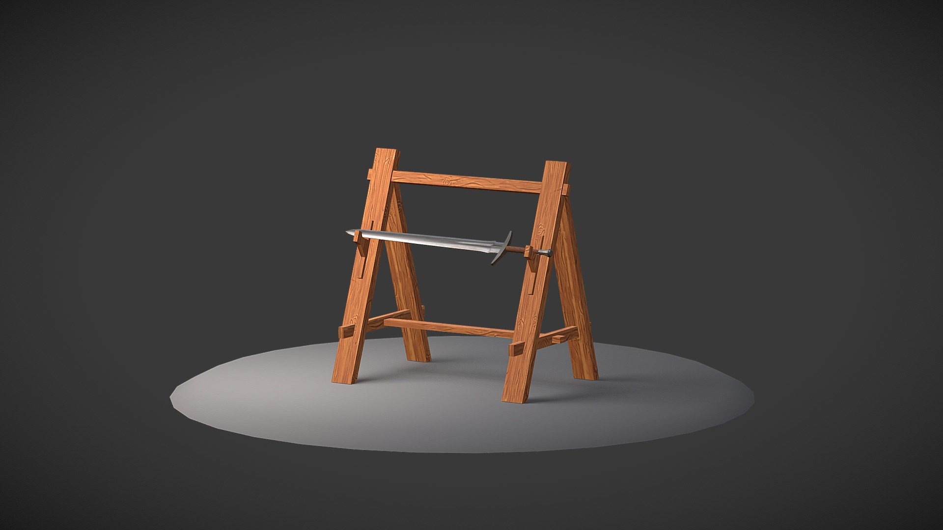 Sword rack - 3D model by therendercode [70af88c] - Sketchfab