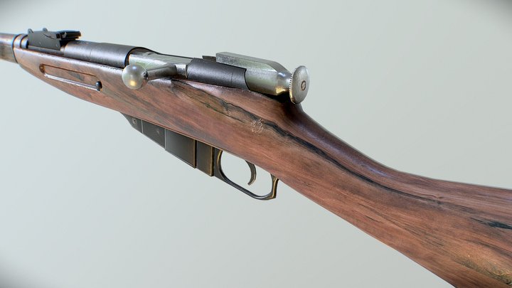 Mosin Nagant-ish Rifle 3D Model