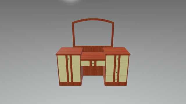 Low poly furniture model. 3D Model