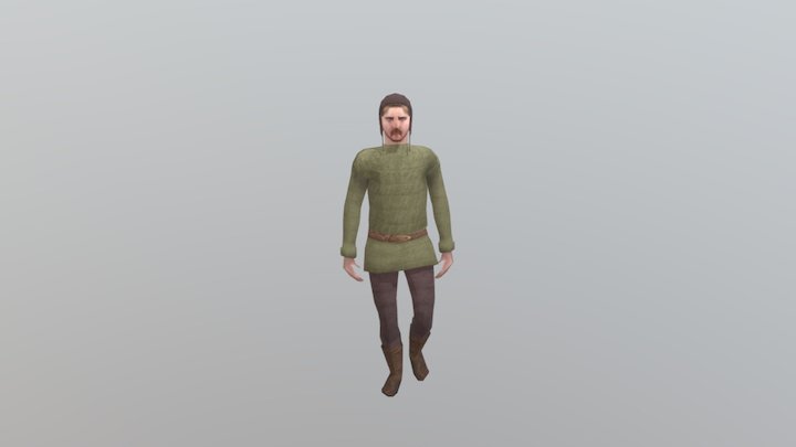 (Male Peasant) 3D Model