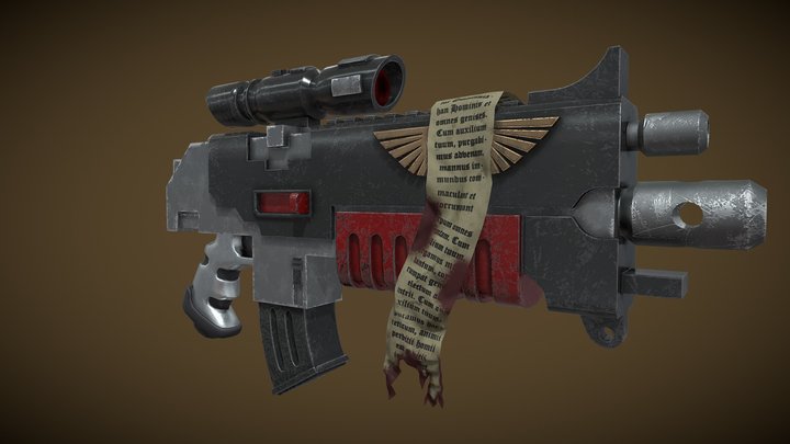 Bolter Warhammer 40k 3D Model