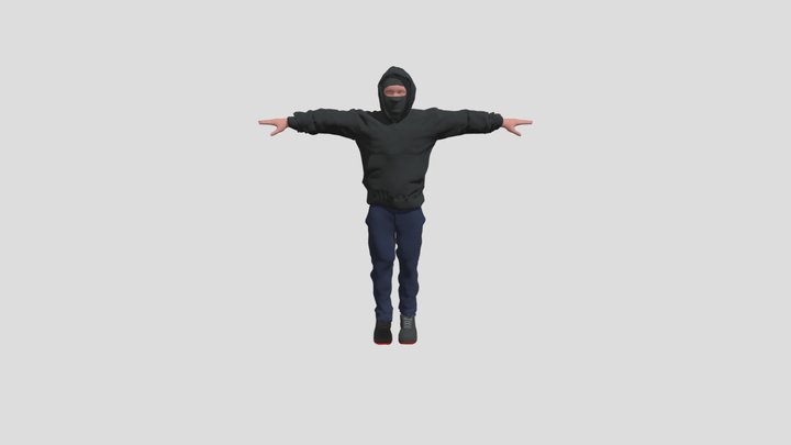 JayB3e Rapper (Rigged) 3D Model