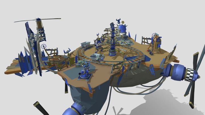 XYZ 2021 NewYear Team Draft: WarHammer Ztyle 3D Model