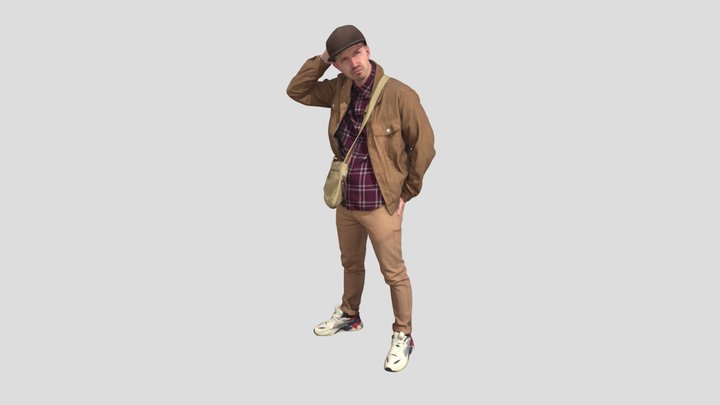 Urban Contemplation Man In A Beige