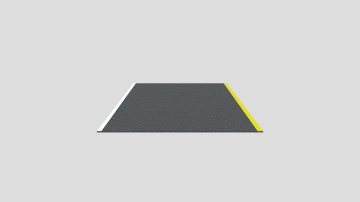 MAG Blacktop Yellow White Straight 2.5m x 2.5m – Modelo 3D gratuito STL